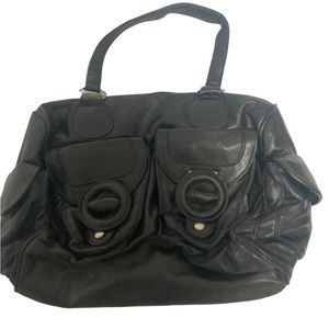 Nordstrom Black Moto Bag- Vegan Leather- NWT w/ a few storage flaws- hence price